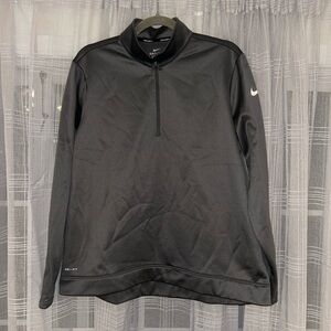 Charcoal Nike Golf Quarter-Zip Fleece Pullover